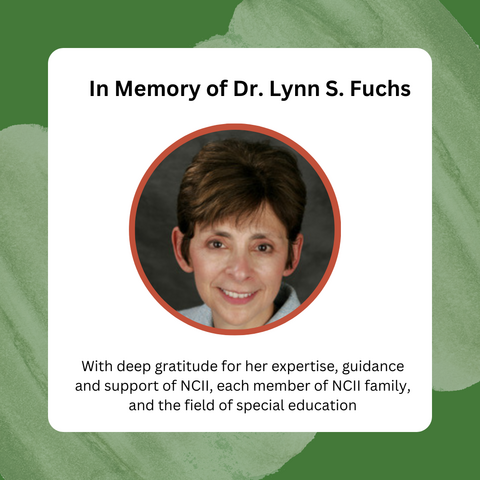 In memory of Lynn Fuchs