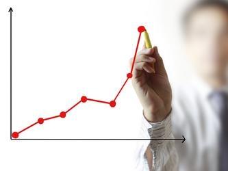 Line graph with data points
